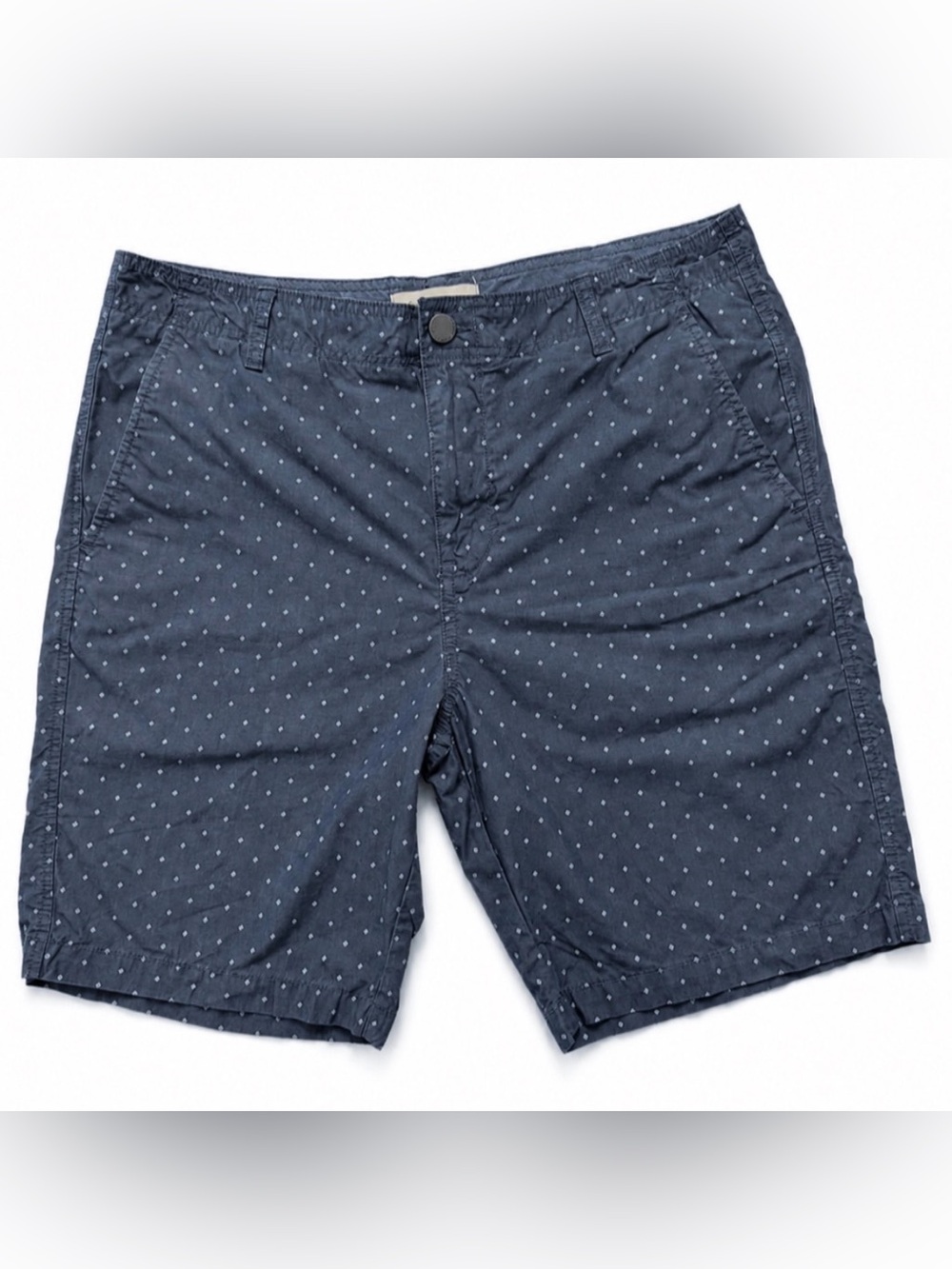 Calvin Klein Jeans Men’s Size 34 Blue Geometric Diamond Print Chino Shorts